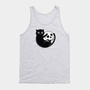 Cat and skull Tank Top